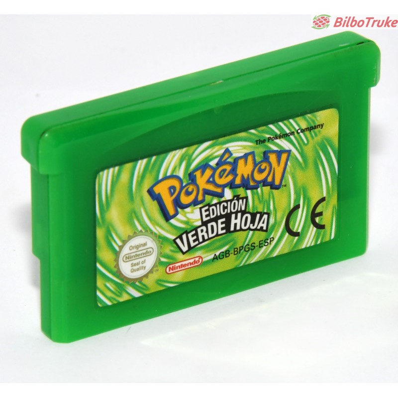 VIDEOJUEGO GAMEBOY ADVANCE POKEMON VERDE HOJA BILBOTRUKE SEGUNDA MANO