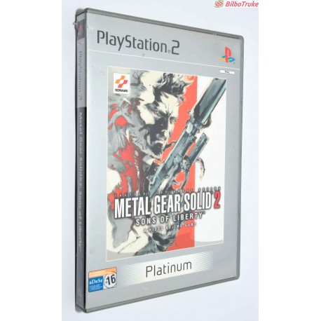 VIDEOJUEGO PS2 METAL GEAR SOLID 2 PLATINUM