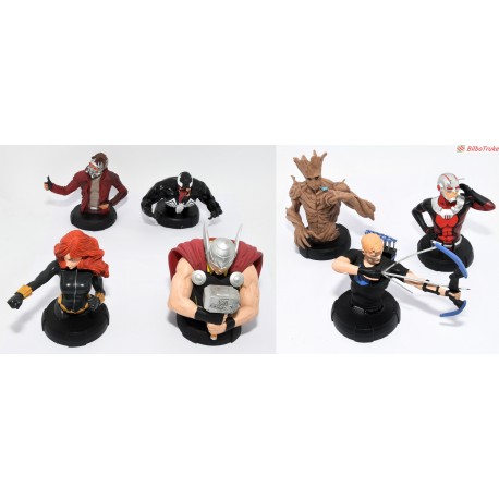 COLECCION 7 FIGURAS MARVEL ESCAYOLA