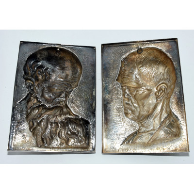 PAREJA DE CARAS EN ALPACA TIPO CASTELLANO