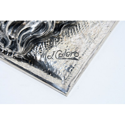 PAREJA DE CARAS EN ALPACA TIPO CASTELLANO