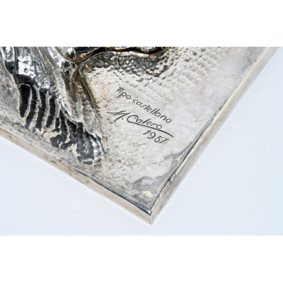 PAREJA DE CARAS EN ALPACA TIPO CASTELLANO