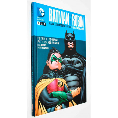 COMIC BATMAN Y ROBIN OSCURO CONTRA BLANCO