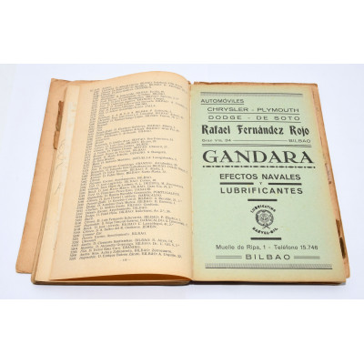 LISTA GENERAL DE LOS AUTOMOVILES INSCRITOS EN LA PROVINCIA DE VIZCAYA