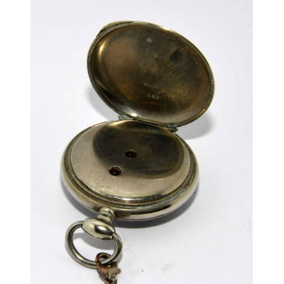 RELOJ DE BOLSILLO MECANICO DE DOS TAPAS DE PLATA