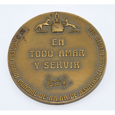 MEDALLA DE BRONCE DE SAN IGNACIO DE LOIOLA