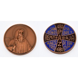 MEDALLA SAN BENITO DE NURSIA 1980