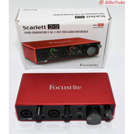 INTERFAZ AUDIO FOCUSRITE SCARLETT 2I2