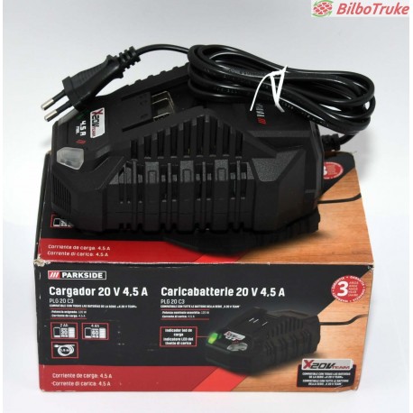 CARGADOR PARKSIDE PLG 20 C3 20V 4.5AH