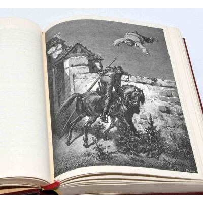 DON QUIJOTE DE LA MANCHA 2 TOMOS MEDIOS ILUSTRADOS