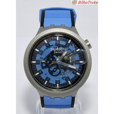 RELOJ SWATCH AZURE BLUE DAZE SB07S106