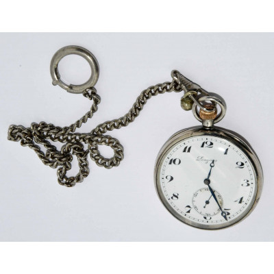 RELOJ DE BOLSILLO MECANICO LONGINES PLATA 900