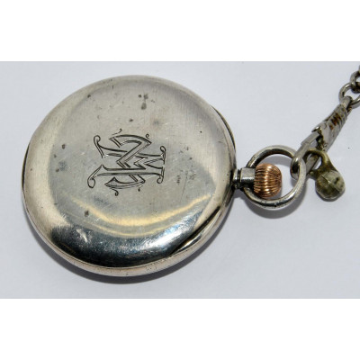 RELOJ DE BOLSILLO MECANICO LONGINES PLATA 900