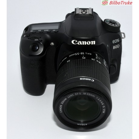 CAMÁRA REFLEX CANON EOS 80D + 18-55MM F:3.5-5.6 IS STM