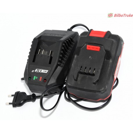CARGADOR Y BATERIA DE IONES DE LITIO PARKSIDE PAP 20 B1 20V 2AH