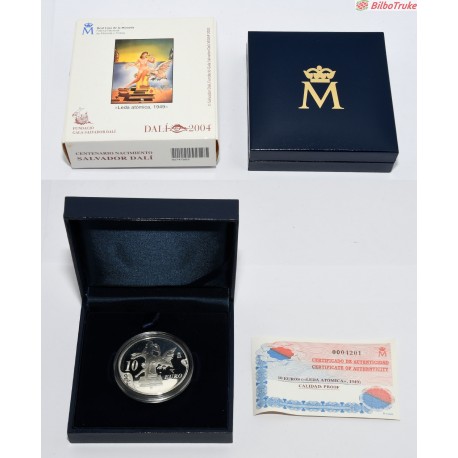 MONEDA DALI 10€ 2004 LEDA ATOMICA