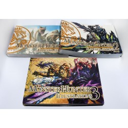 LIBRO MONSTER HUNTER ILLUSTRATIONS TOMOS I II Y III