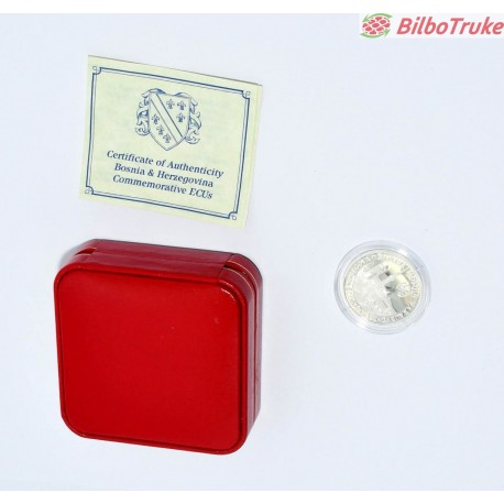 MONEDA 21 Y 3 ECUS 1993 MESQUITA SARAJEVO