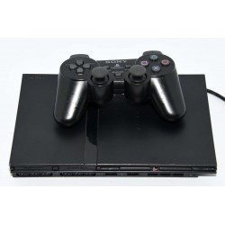 CONSOLA PS2 SLIM NEGRA CON MANDO