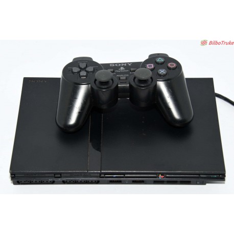 CONSOLA PS2 SLIM NEGRA CON MANDO