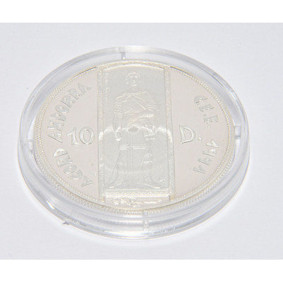MONEDA ANDORRA 10 DINER SAN JORGE PLATA 1993