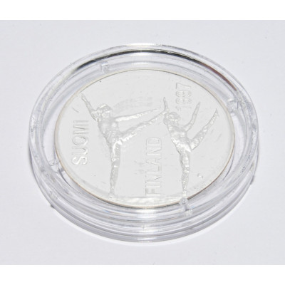 MONEDA 100 MARCOS FINLANDESES PAAVO NURMI 1997 PLATA