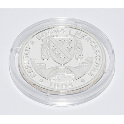 MONEDA BOSNIA 14 ECUS 1994 PLATA TEDDY BEAR