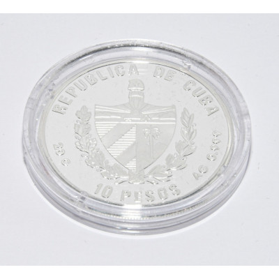 MONEDA CUBA 1992 CHE GUERAVA 10 PESOS PLATA