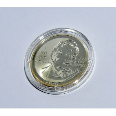 MONEDA 10 EUROS DE PLATA RASTIGNAC BALZAC 2014