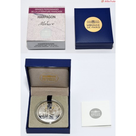 MONEDA 10€ HARPAGON MOLIERE 2014 PLATA