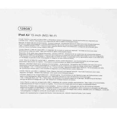 APPLE IPAD AIR M2 2023 10p 128GB WIFI PLATA