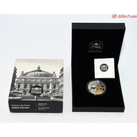 MONEDA OPERA GARNIER 2016 PLATA