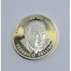 MONEDA FEDERICO FELLINI 100 FRANCOS PLATA 1995