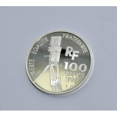 MONEDA GRATA GARBO 100 FRANCOS PLATA 1995