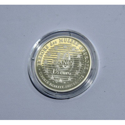 MONEDA PLATA 10 FRANCOS 1.5 EUROS BE VAN GOGH 1996