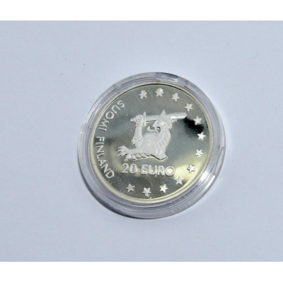 MONEDA PLATA 20 EURO HAMEENLINNA SUOMI FINLAND