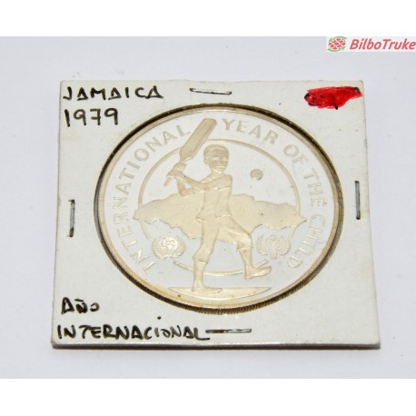 MONEDA 10 DOLARES 1979 PLATA