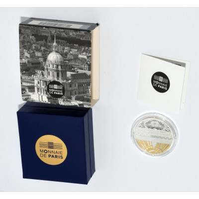 MONEDA 10€ 2015 UNESCO LES RIVES DE SEINE INVALIDES GRAND PALAIS PLATA