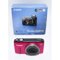 CAMARA DIGITAL COMPACTA CANON SX240 HS 12MP