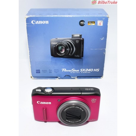CAMARA DIGITAL COMPACTA CANON SX240 HS 12MP