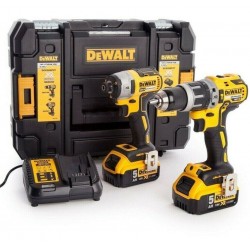 KIT TALADRO IMPACTO DEWALT DCK266P2T