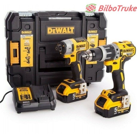 KIT TALADRO IMPACTO DEWALT DCK266P2T