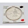 MONEDA 5 YUAN 1988 LI QINGZHAO PLATA