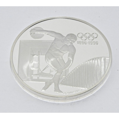 MONEDA 100 FRANCOS OLIMPIADAS 1996 (1994) PLATA