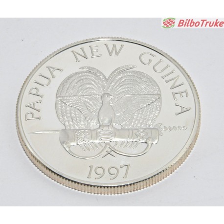 MONEDA 5 KINA OLYMPIC GAMES 2000 (1997) PLATA