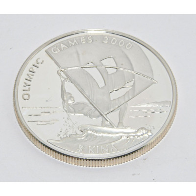 MONEDA 5 KINA OLYMPIC GAMES 2000 (1997) PLATA