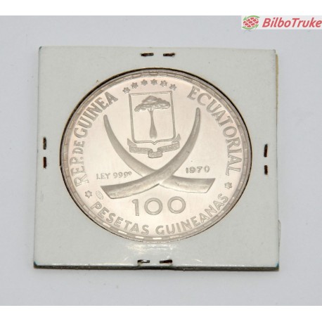 MONEDA 100 PESETAS 1970 MAJA DESNUDA GOYA PLATA