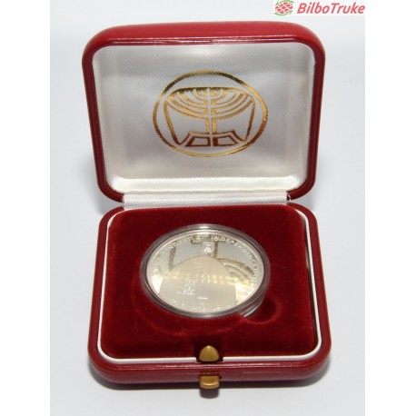 MONEDA 1 NEW SHEQEL 2000 INDEPENDENCIA PLATA