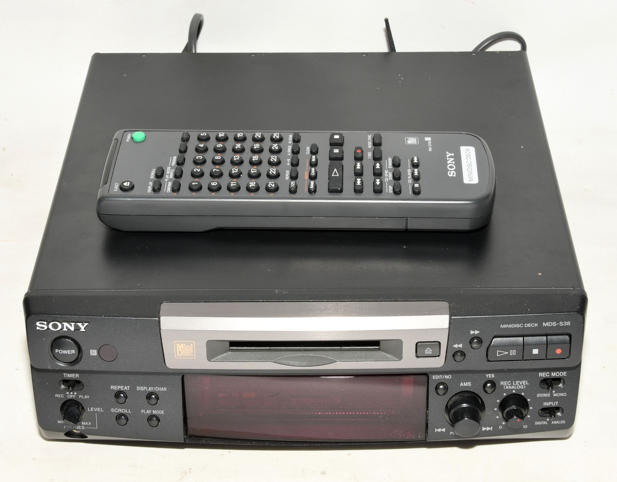 REPRODUCTOR SONY MINIDISC MDS-S38| BILBOTRUKE SEGUNDA MANO