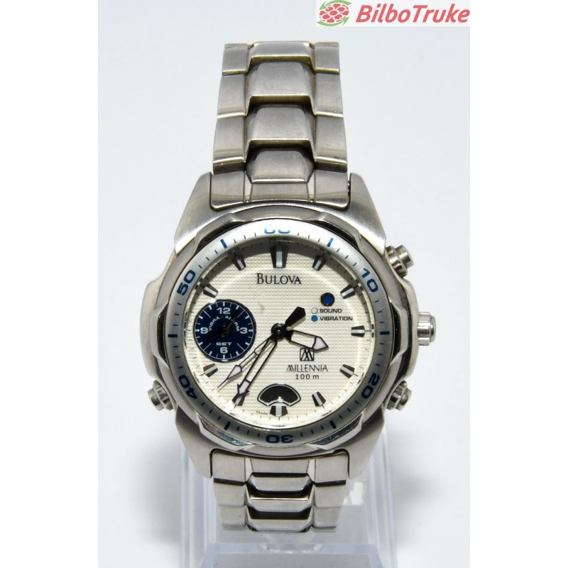 RELOJ BULOVA MILLENIA 100M ALARM BILBOTRUKE SEGUNDA MANO